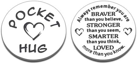 Valentines Gifts for Kids Teen Girls School Stuff Valentines Stuffers for Teenage Girls Boys College Essentials for School Girl College Student Essentials Cute Pocket Hug Token for Teen Girl Birthday