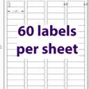 2/3" x 1-3/4", 100 Sheets, 6000 Return Address Labels for Laser & Inkjet Printers, Permanent Adhesive, Letter Size