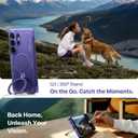 TORRAS Ostand Q3 Air for Samsung Galaxy S26 Ultra Case with 360 Magnetic Stand, Fit for MagSafe, Airbag Cushion, Mil-Grade Drop Tested, Shockproof Phone Case for S26 Ultra 6.9", Violet Surge