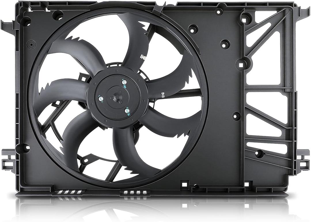 AUTOKAY Radiator Cooling Fan Assembly For Toyota Camry 2018 2019 2020 2021 Radiator Condenser Cooling Fan Motor 6360-25010