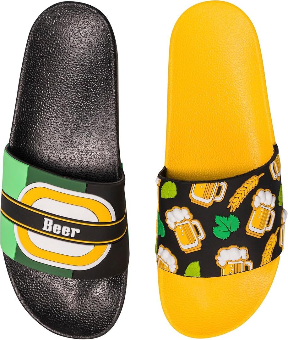 Dedoles Slides & Slippers for Women & Men Summer Non Slip Shower Sandals Funny Designs Beach Shoes for Home Garden Bathroom Pool Gift