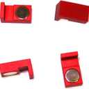 Magnetic Parallel Keepers, Holders. Vise, CNC,Kurt,Machinist Tools (Red)