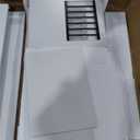 Dog Crate Furniture for 2 Dogs, 47" Double Dog Kennel with Removable Divider and 2 Drawers, Decorative TV Stand Side Table, Indoor Pet Cage for Large/Medium/Small Dogs White