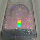 Case-Mate Soap Bubble iPhone 17 Pro Max Case [Compatible with MagSafe] - Liquid Glitter Phone Case with 12ft Drop Protection - Premium Magnetic Cover for iPhone 17 Pro Max - Iridescent Waterfall