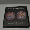 WANGIRO Tree of Life Wall Clock 12inch Silent Movement Non-Ticking Clock Precise Timekeeping Wall Clock Suitable for Living Rooms Bedrooms Offices Ideal for Home Decor Gifts Antique Copper