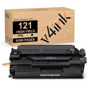 v4ink 121 High Yield Toner Cartridge Compatible Replacement for Canon Cartridge 121 CRG-121 3252C001 (9, 000 Pages) Work with Canon imageCLASS D1620 D1650 Series Printer High Capacity Toner, 1 Pack