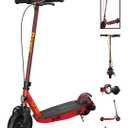 Razor Power Core XLR 100 Electric Scooter Outdoor Ride-On Toy for Ages 8+, Up to 10 MPH, 8" Pneumatic Front Tire, 90W High-Torque Hub Motor, Red