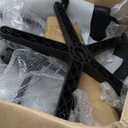 VECELO Drafting Chair with Height-Adjustable, Lumbar Support and Footrest, for Standing Desk Bedroom Vanity Office Living Computer Room (Black)