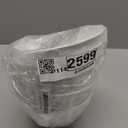 Posh Setting - White Plastic Serving Bowls for Party Angled Bowls Disposable Chip Bowls Candy Bowls for Party Table Salad and Fruit Bowls for Party Wedding Serving Bowls-White, 20 OZ, 5 Pack