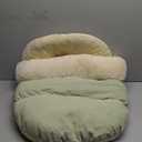 Bed for Dog and Cat, Pet Bed, Ultra Soft Cute Plush Slipper Cat Cave Bed, Anti Slip Warm Pet House Nest, Self-Warming, Ideal for Indoor Use - Fits up to 25lbs (30"X22", L, Green)