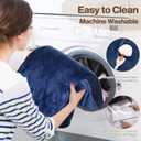 Heated Blanket Electric King Size 90"X100",Electric Blanket with 6 Heat Settings & 1-10 Hours Time Settings Auto-Off,Machine Washable Heating Blanket for Home and Office (Blue)