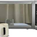 Emerson MW7601SL Countertop Microwave Oven with Sleek Mirrored Finish Glass Door, 700W, 10 Power Levels and 6 Pre-Programmed Settings with Child Safe Lock, 0.7. Cu. Ft., Silver