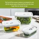 ZWILLING Fresh & Save 3-pc Glass Food Storage Container, Meal Prep Container- Assorted Sizes