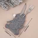 3 x 3 Pcs Christmas Table Decorations Gnomes Silverware Holders, Holiday Party Essentials, Table Decoration for Restaurant Hotel Home Festival Celebration, Cute Xmas Decor Supplies