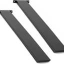 Hidden Island Countertop Support Bracket 2 Pack Black 24 Inch Heavy Duty Granite Countertop Bracket Iron Island Support Brackets for Granite Quartz Wood