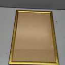 Wood 12x18 Frame Gold, Ornate Natural 18x12in Poster Picture Frame, Modern Golden 12 x 18inch Gallery Wall Photo Frame with HD Plexiglass, Horizontal Vertical Wall Mounting Display 1pcs