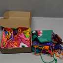 Hillban 16 Pcs Animal Drawstring Bags for Kids Party Favors Drawstring Backpack with Ear for Safari Birthday(Monster Style)