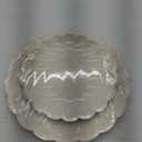 30 Pcs Cream Scalloped Paper Plates 9.5 Inch and 7.5 Inch Shell Edge Disposable Dinner Plates for Birthday Wedding Baby Shower Party Decorations