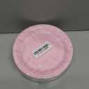 72 Pieces Pastel Rainbow Paper Plates 7 Inch Bulk Plates Disposable Round Dessert Plate Heavy Duty Solid Color Paper Plate Table Decors Party Supply for Birthday, Dinner, Wedding