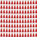 8P Red Foil Fringe Metallic Tassel Streamers Banner Tassel Garland for Parade Floats, Bachelorette, Wedding, Birthday, Halloween, Christmas, Bridal/Baby Shower Party Decorations