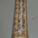Yarcony Kraft Christmas Wrapping Paper - 17In x 120In Per Roll (3 Rolls) - Recyclable Vintage Santa, Red Truck & Winter Scene Pattern Thick Christmas Gift Wrap Neutral for Winter Holiday Packaging