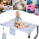 DONCE Toddler Airplane Bed, Toddler Airplane Travel Essentials, Plane Seat Extender for Kids, Portable Plane Travel Bed for Long Flight Flying