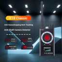 Hidden Camera Detector, GPS Tracker, and Infrared Camera Three in one Anti spy Detector for Easy Portability. Suitable for Hidden Device detectors in Airbnb, Hotels, bathrooms, Homes, and Offices