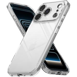 Ringke Fusion for iPhone 17 Pro Case [Always Look Classy] UV Coating for Scratch & Discoloration Resistant, Shockproof Air Pockets - Clear