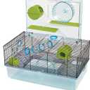 BrisbyLoft Acracde Hamster Cage (23.5"L x 14.3"W x 24.4"H, Clear)