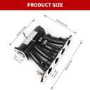 Intake Manifold Aluminum Compatible with Honda Civic Acura Del Sol Integra B Series VTEC Engines 1992-2001 Black