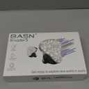 BASN Bmaster5 in Ear Monitors, 5 Drivers Drummer Headphones with Powerful Bass, Noise Isolation IEM Earbuds with Detachable MMCX Silver-Plated OFC Cable for Musicians (Glacier White, 3.5mm)