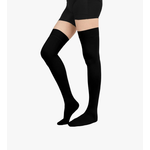 Thigh High Compression Socks Women, 20-30mmHg Compression Stockings for Women Men, Closed Toe Graduated Compression Socks with Silicone Band for Varicose Veins, Edema, Post-Surgery S