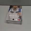 2 x Neck Fan, Hand Free Portable Neck Fans For Women, Kids, and Men, 3 Speed Adjustable Hanging Around Necklace Fan, Rechargeable Battery Operated Wearable Fan Personal Fans Cooling Neck Fan (Black)