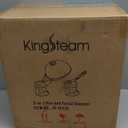 Hair Steamer Kingsteam 2 in 1 Ozone Facial Steamer, Design for Personal Care Use at Home or Salon Barber (Black)