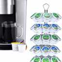K cup Holder Storage Coffee Capsules Pod Holder Carousel 5 Tier Compatible with 45 K-Cup Pods