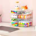 caktraie Versatile Acrylic Makeup Organizer, Drawer Organizer - Transparent Desktop Storage for Cosmetics, Office Supplies & More - Clear Organizer for Home & Office Use