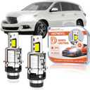 D2S HID Bulbs Fit for Infiniti 2014-2020 QX60 QX50 QX56 QX80 M56, 2006-2008 M35 30000LM 6000K White, Dual-sided 30 Chips, Xenon HID Light Replacement, 800% Brightness Pack of 2