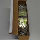 YDAJIURI Folding Brackets 8 Pack, Heavy-Duty Self-Locking Hinges with Screws, Foldable Lock Extension Support Brackets for Table Legs, Bed Legs, Workbenches  Gold