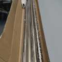 Heavy Duty Curtain Rods, 1 1/8 Inch Diameter Single Curtain Rod 144-240Inch(12-20ft) Extendable Length for Large Windows with End Caps Adjustable Modern Brackets-Antique Bronze