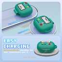 Silicone Cover for Beats Powerbeats Pro 2 Case Cute (2025), Funny Cartoon Game Console Design Shockproof Protection Case for Powerbeats Pro 2 Accessories with Keychain/Cleaner Kit (Green)