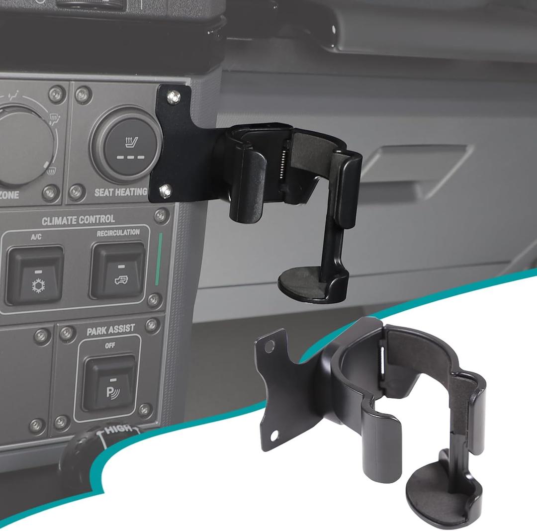 Car Multi-Function Drink Cup Phone Holder, 2 in 1 Bolt-on Stand Bracket Organizer, Cell Phone Mount Compatible with Ineos Grenadier 2020-2024 (Center Control Right)