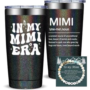 Fufandi Mimi Gifts, Best Mimi Ever - Mothers Day Christmas Birthday Gifts for Mimis, Grandma, Grandmother, New Nana - Tumbler Cup
