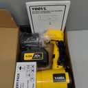 Leaf Blower Cordless, Handheld Leaf Blower with 2 X 4.0Ah Battery and Charger, Snow Blower with 6 Speed Modes, Lightweight Blowers for Lawn Care, Patio, Yard, Blowing Snow, Leaves, Dust-Yellow
