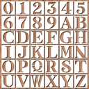 8 Inch Large Letter Stencils - 36pcs Reusable Alphabet and Number Templates for Painting on Wood, DIY Crafts, Wall Signs