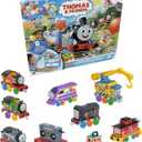 Thomas & Friends Toy Trains Gift Set Thomas 7 Days of Surprises, 10-Piece Diecast Vehicles with Cargo for Kids Ages 3+ Years