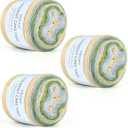 Aeelike Cake Yarn for Crocheting, 2 Skeins Gradient Yarn 100g (3.52 oz) 245m (267 Yards) Soft Ombré Yarns Fairyland Yarns Rainbow for Making Colorful Crafts, Mint Green Gradient, 2-Pack