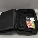 Fireproof Document Box, Hard Case Fireproof Document Organizer with Lock, Water Resistant Safe Box for Important Documents Certificates Laptop Passports, Black