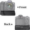 Hersmay BG-R10 Vertical R5/R6 Battery Grip for Canon EOS R5 R5C R6 R6II DSLR Camera, Replace for Canon BG-R10 Battery Holder for Up to Two LP-E6 LP-E6NH LP-E6N Batteries