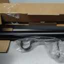 Ivilon Drapery Window Curtain Rod - End Cap Style Design 1 Inch Pole. 48 to 86 Inch Color Black