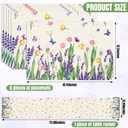 7 Pcs Spring Table Runner and Placemats Set 72 x 13 Inch, 183 x 33 cm